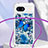 Custodia Silicone Cover Morbida Bling-Bling con Cinghia Cordino Mano YB2 per Google Pixel 8a 5G