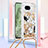 Custodia Silicone Cover Morbida Bling-Bling con Cinghia Cordino Mano YB2 per Google Pixel 8a 5G