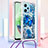 Custodia Silicone Cover Morbida Bling-Bling con Cinghia Cordino Mano YB2 per Xiaomi Poco X5 5G