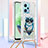 Custodia Silicone Cover Morbida Bling-Bling con Cinghia Cordino Mano YB2 per Xiaomi Poco X5 5G Multicolore