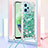Custodia Silicone Cover Morbida Bling-Bling con Cinghia Cordino Mano YB3 per Xiaomi Poco X5 5G