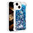 Custodia Silicone Cover Morbida Bling-Bling S01 per Apple iPhone 14 Blu