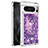 Custodia Silicone Cover Morbida Bling-Bling S01 per Google Pixel 8 Pro 5G Viola