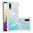 Custodia Silicone Cover Morbida Bling-Bling S01 per Samsung Galaxy A02 Cielo Blu