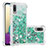 Custodia Silicone Cover Morbida Bling-Bling S01 per Samsung Galaxy A02 Verde