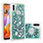 Custodia Silicone Cover Morbida Bling-Bling S01 per Samsung Galaxy A11 Verde