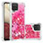 Custodia Silicone Cover Morbida Bling-Bling S01 per Samsung Galaxy A12 5G Rosa Caldo
