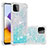 Custodia Silicone Cover Morbida Bling-Bling S01 per Samsung Galaxy A22s 5G Cielo Blu