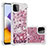 Custodia Silicone Cover Morbida Bling-Bling S01 per Samsung Galaxy A22s 5G Rosso