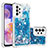 Custodia Silicone Cover Morbida Bling-Bling S01 per Samsung Galaxy A23 4G Blu