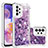 Custodia Silicone Cover Morbida Bling-Bling S01 per Samsung Galaxy A23 4G Viola