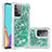 Custodia Silicone Cover Morbida Bling-Bling S01 per Samsung Galaxy A52 4G Verde