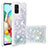 Custodia Silicone Cover Morbida Bling-Bling S01 per Samsung Galaxy A71 4G A715 Argento