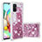Custodia Silicone Cover Morbida Bling-Bling S01 per Samsung Galaxy A71 4G A715 Rosso
