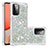 Custodia Silicone Cover Morbida Bling-Bling S01 per Samsung Galaxy A72 4G Argento