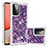 Custodia Silicone Cover Morbida Bling-Bling S01 per Samsung Galaxy A72 4G Viola
