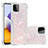 Custodia Silicone Cover Morbida Bling-Bling S01 per Samsung Galaxy F42 5G Rosa