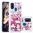 Custodia Silicone Cover Morbida Bling-Bling S01 per Samsung Galaxy M21