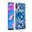 Custodia Silicone Cover Morbida Bling-Bling S01 per Samsung Galaxy M30 Blu