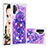 Custodia Silicone Cover Morbida Bling-Bling S01 per Samsung Galaxy Note 10 Plus 5G Viola