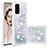 Custodia Silicone Cover Morbida Bling-Bling S01 per Samsung Galaxy S20 Argento