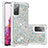 Custodia Silicone Cover Morbida Bling-Bling S01 per Samsung Galaxy S20 FE 4G Argento