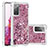 Custodia Silicone Cover Morbida Bling-Bling S01 per Samsung Galaxy S20 FE 5G Rosso