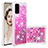 Custodia Silicone Cover Morbida Bling-Bling S01 per Samsung Galaxy S20 Rosa Caldo