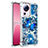 Custodia Silicone Cover Morbida Bling-Bling S01 per Xiaomi Mi 12 Lite NE 5G Blu