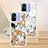 Custodia Silicone Cover Morbida Bling-Bling S01 per Xiaomi Poco C55 Oro