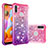 Custodia Silicone Cover Morbida Bling-Bling S02 per Samsung Galaxy A11 Rosa Caldo