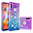 Custodia Silicone Cover Morbida Bling-Bling S02 per Samsung Galaxy A11 Viola