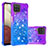 Custodia Silicone Cover Morbida Bling-Bling S02 per Samsung Galaxy A12 5G Viola