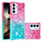 Custodia Silicone Cover Morbida Bling-Bling S02 per Samsung Galaxy A15 4G Rosa