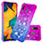 Custodia Silicone Cover Morbida Bling-Bling S02 per Samsung Galaxy A20 Viola