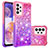 Custodia Silicone Cover Morbida Bling-Bling S02 per Samsung Galaxy A23 4G Rosa Caldo