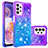 Custodia Silicone Cover Morbida Bling-Bling S02 per Samsung Galaxy A23 5G Viola