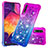 Custodia Silicone Cover Morbida Bling-Bling S02 per Samsung Galaxy A30S Viola