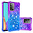 Custodia Silicone Cover Morbida Bling-Bling S02 per Samsung Galaxy A52s 5G Viola