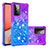 Custodia Silicone Cover Morbida Bling-Bling S02 per Samsung Galaxy A72 4G Viola