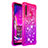 Custodia Silicone Cover Morbida Bling-Bling S02 per Samsung Galaxy A9 Star Pro Rosa Caldo