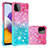 Custodia Silicone Cover Morbida Bling-Bling S02 per Samsung Galaxy F42 5G Rosa