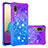 Custodia Silicone Cover Morbida Bling-Bling S02 per Samsung Galaxy M02 Viola