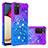 Custodia Silicone Cover Morbida Bling-Bling S02 per Samsung Galaxy M02s Viola