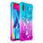 Custodia Silicone Cover Morbida Bling-Bling S02 per Samsung Galaxy M10 Cielo Blu