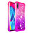 Custodia Silicone Cover Morbida Bling-Bling S02 per Samsung Galaxy M10 Rosa Caldo