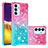 Custodia Silicone Cover Morbida Bling-Bling S02 per Samsung Galaxy M34 5G Rosa