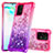 Custodia Silicone Cover Morbida Bling-Bling S02 per Samsung Galaxy S10 Lite Rosa Caldo