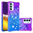 Custodia Silicone Cover Morbida Bling-Bling S02 per Samsung Galaxy S23 FE 5G Viola