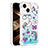 Custodia Silicone Cover Morbida Bling-Bling S03 per Apple iPhone 13 Cielo Blu